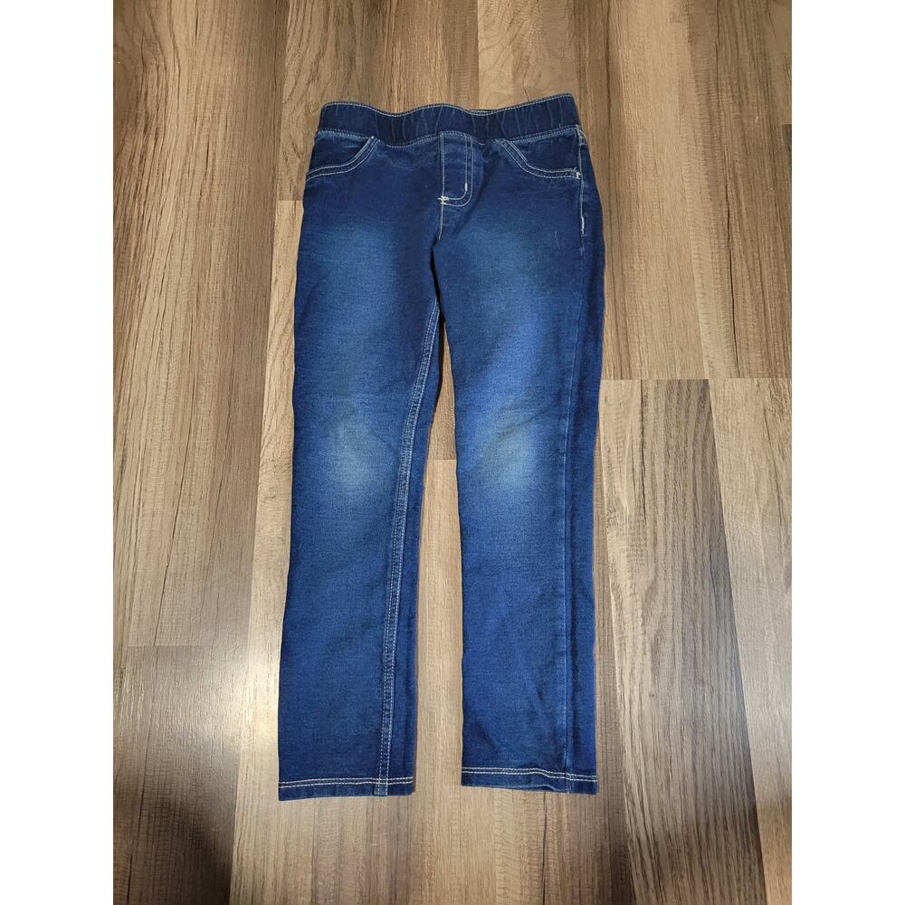Girls Jumping Beans Dark Wash Denim Jeggings Size 5